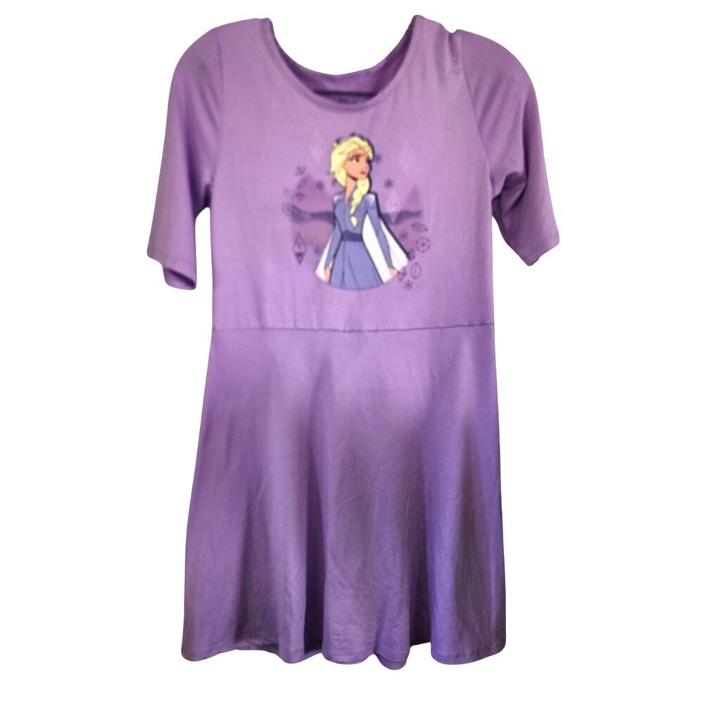 DISNEY Frozen II Purple Elsa Dress Size 10-12